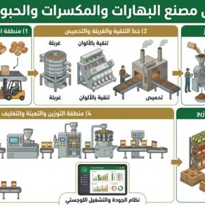 دراسة جدوى مصنع البهارات والمكسرات والحبوب وتغليفها