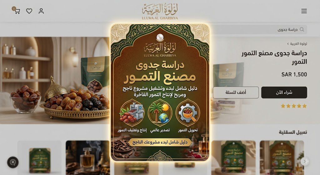 دراسة جدوى مصنع التمور ومشتقاتها