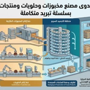 دراسة جدوى مصنع المخبوزات والحلويات والمنتجات المجمدة